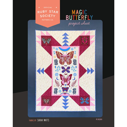 Moda Fabrics Magic Butterfly Quilt - Downloadable PDF