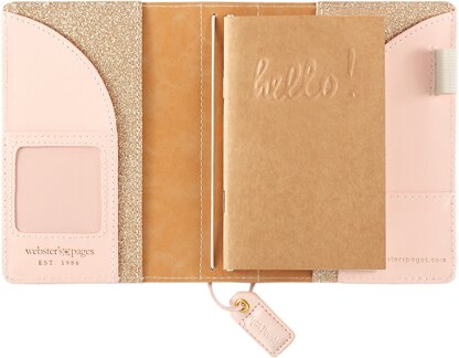 Webster's Pages Color Crush Pocket Traveler's Planner 4.25"X6" - Gold Glitter