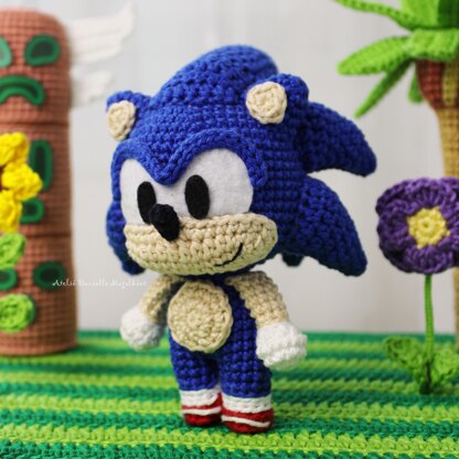 Sonic, the hedgehog amigurumi pattern