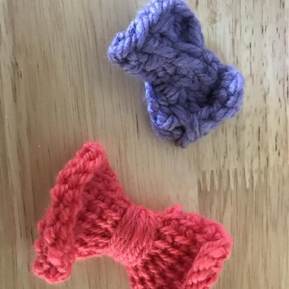 Tunisian Crochet Bows