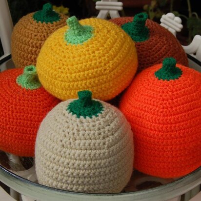 Crochet Pattern for Autumn / Fall / Halloween Pumpkins / Gourds / Squash