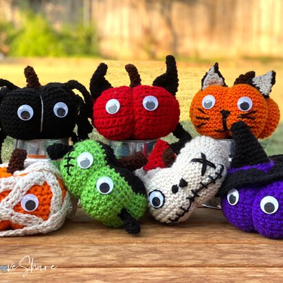 Halloween Pumpkin Patch - A Family of Crochet Patterns (and bonus Knit versions!)