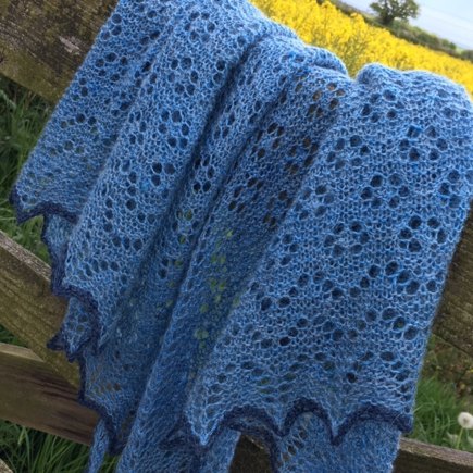 Cornflower Shawl #5