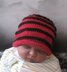 Baby Simple Stripe Roll Brim Beanie Hat