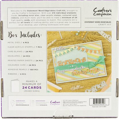 Crafter's Companion Craft Box Kit - Statement Word Edge'ables