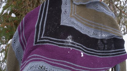 Lempi Shawl in Knit One Crochet Too Crock-O-Dye - 2433 - Downloadable PDF