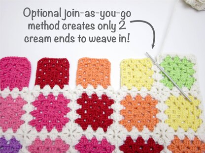 Granny rainbow baby blanket