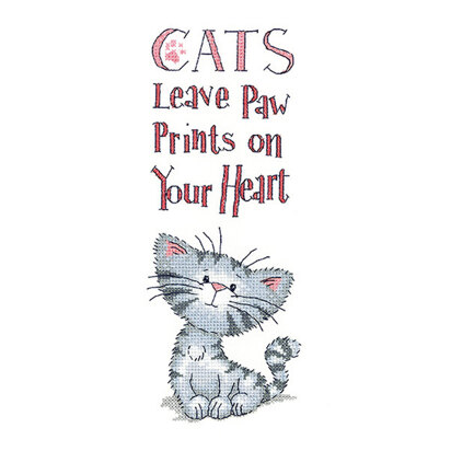 Heritage Cat's Paw Prints Cross Stitch Aida Kit