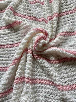 Baby Girl Stripes Baby Blanket