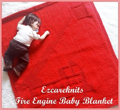 Fire Engine Baby Blanket