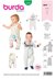 Burda Style Toddlers' Overalls â€“ with Hood â€“ with or without Sleeves â€“ Crotch Fastening 9299 - Paper Pattern, Size 6M -3
