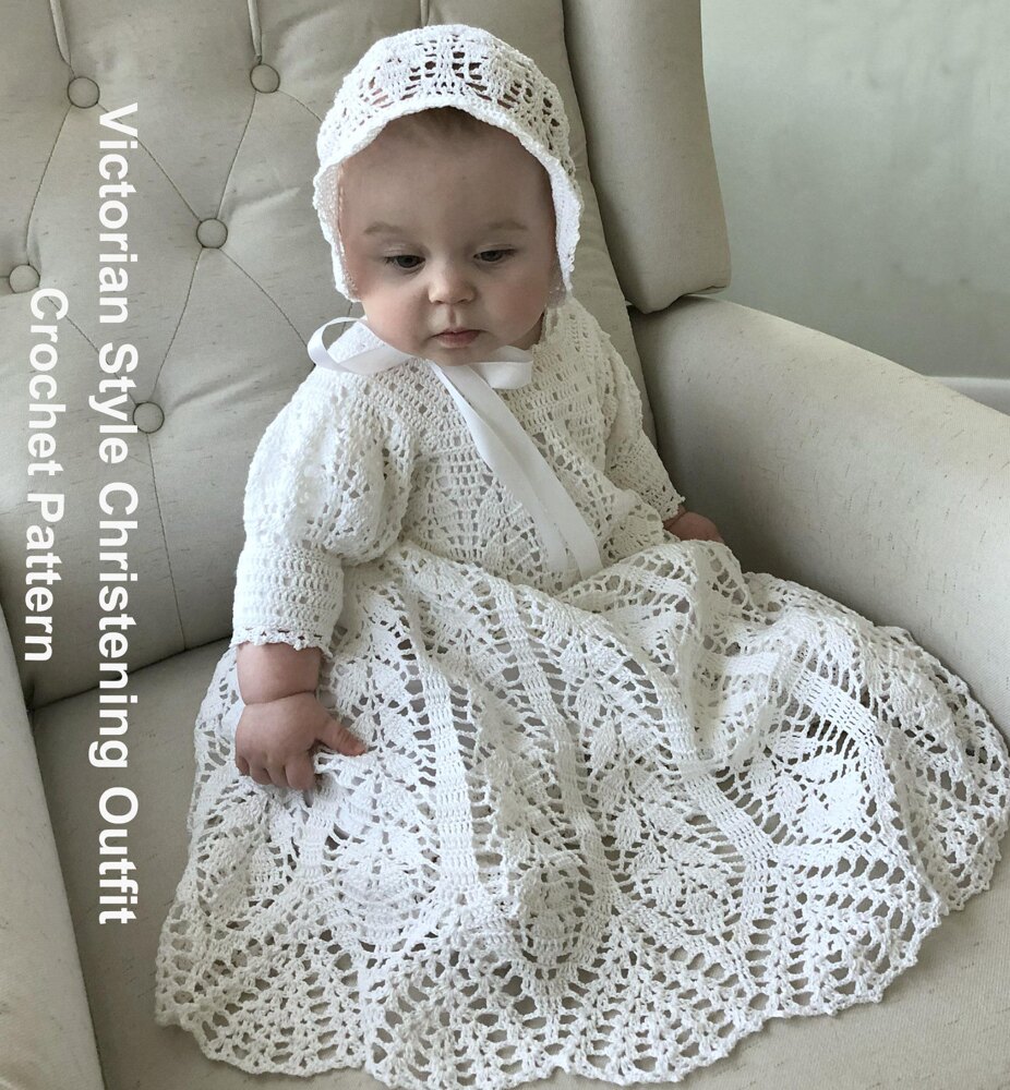 Victorian Style Christening Outfit Crochet pattern by Margaret Whisnant LoveCrafts