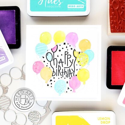 Hero Arts From The Vault Mounted Rubber Stamp - Happy Birthday