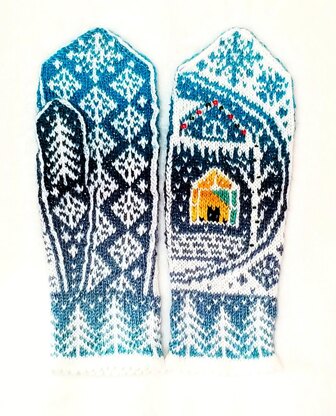 Snow Globe Mittens