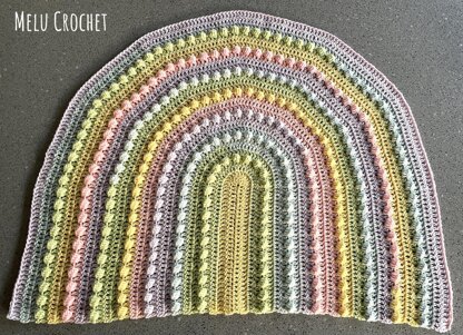 Lollipop Rainbow Blanket by Melu Crochet