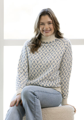 Support Sweater in Viking Of Norway Alpaca Storm - UK-2306-8(1) - Downloadable PDF