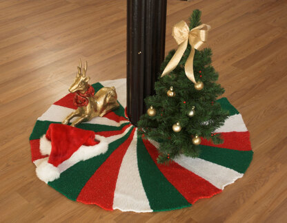 Tree Skirt in Plymouth Yarn Holiday Lights - 2518