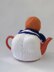 Lawn bowls lady tea cosy