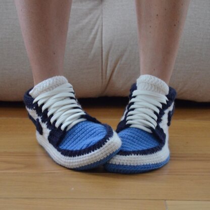 Sneaker slippers for adults Crochet pattern by Anna Ushakova LoveCrafts