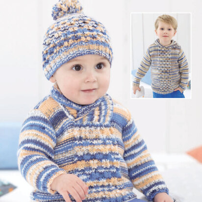 Sweaters and Hat in Sirdar Snuggly Baby Crofter DK - 4800 - Downloadable PDF