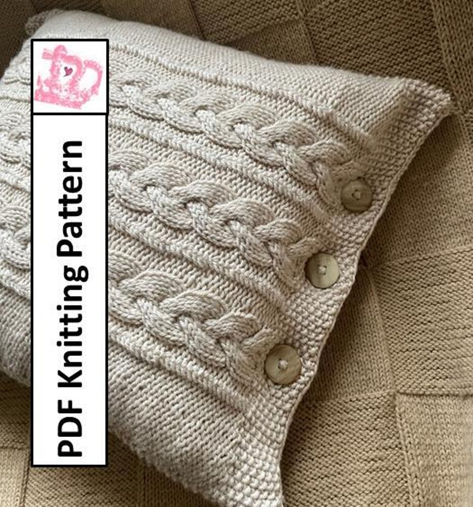 Round pillow knitting clearance pattern