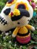 Carmencita and Dia de los Muertos Flower Skull crochet Amigurumi doll