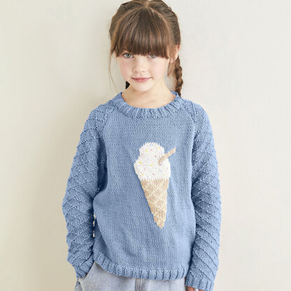 Sirdar 2573 Ice Cream Sweater in Snuggly 100% Cotton PDF
