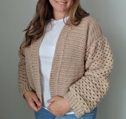 Granny Stripe Sleeve Cardigan - Adult