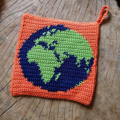 Hot Earth Potholder