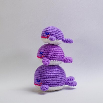 BTS purple whale amigurumi crochet