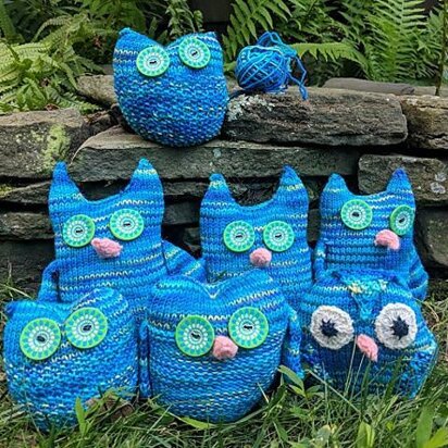 The owl gang - knitting pattern