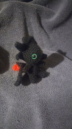 HTTYD Toothless night fury inspired crochet pattern u.s. terms