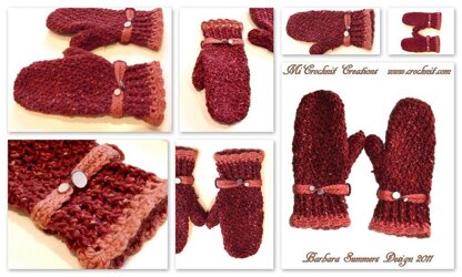 Crochet Mittens TWEED