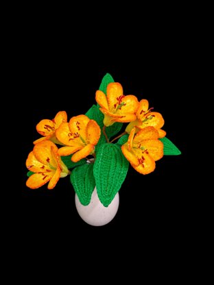 Crochet Rododentron flowers