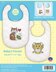 Design Works Baby's Forest Bibs Cross Stitch Kit - 9 x 14 - Set of 2 Bibs