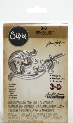 Sizzix 3D Impresslits Embossing Folder By Tim Holtz - Flourish