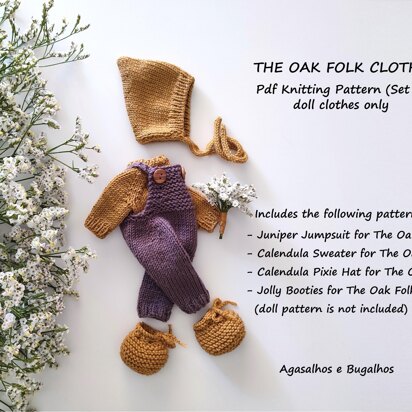 Clothes for The Oak Folk Doll Set M