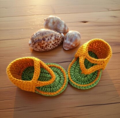 Crochet Baby Sandals – Easy Boho Booties Pattern with Video & PDF