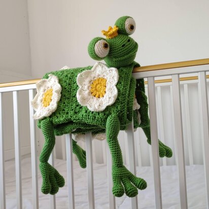 3in1 Jungle Frog Baby Blanket