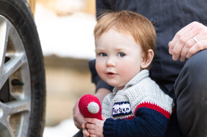 Baby mechanic sweater