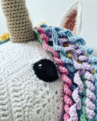 Luna the African flower unicorn head