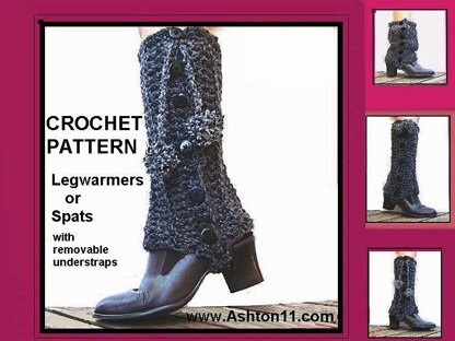 Spats or Leg Warmers | Crochet Pattern by Ashton11