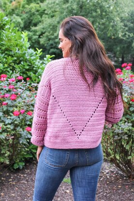 Pink Wine Cardigan