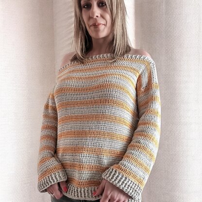 Sun - Kissed Crochet Sweater