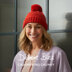 Bobble Hat - Beanie Knitting Pattern For Women in Debbie Bliss Cashmerino Chunky by Debbie Bliss