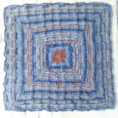 Modern Lace Baby Blanket - knitting pattern