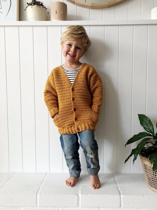 Grandpa Cardigan Crochet pattern by Little Golden Nook | LoveCrafts