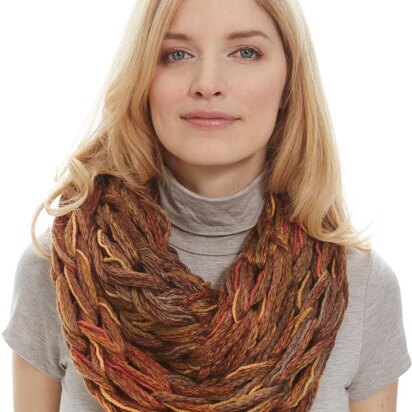 Stocking Stitch Arm Knit Cowl in Patons Decor