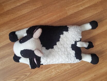3in1 Farm Cow Folding Baby Blanket w C2C Graph