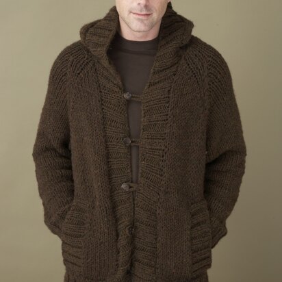 Hand-Knit Danbury Hooded Sweater Jacket – Lion Brand Yarn